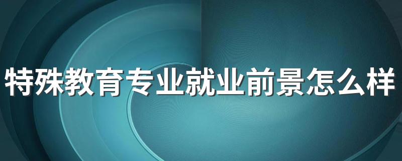 特殊教育专业就业前景怎么样 有什么就业方向