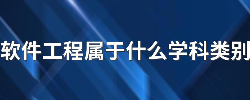 软件工程属于什么学科类别 都学哪些课程