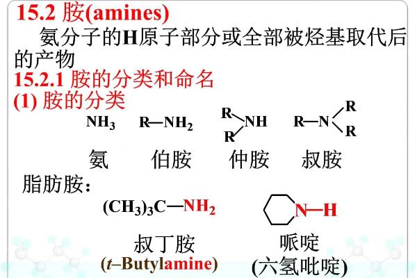 伯胺仲胺叔胺区别，伯胺是几级胺