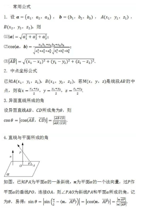 高三数学知识点归纳 有哪些常考知识点