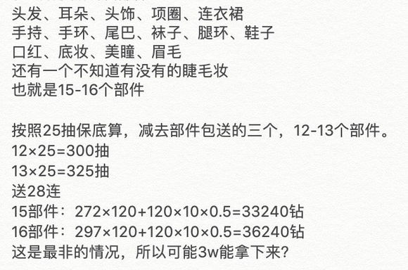 闪耀暖暖琴江活动需要多少钱齐 闪耀暖暖琴江夜未眠耗钻统计