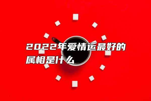 2022年爱情运最好的属相是什么