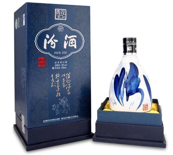 山西青花瓷汾酒系列价格表，20年比30年更具一清到底特质