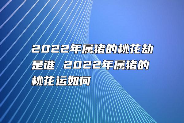 2022年属猪的桃花劫是谁 2022年属猪的桃花运如何