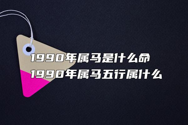 1990年属马是什么命 1990年属马五行属什么