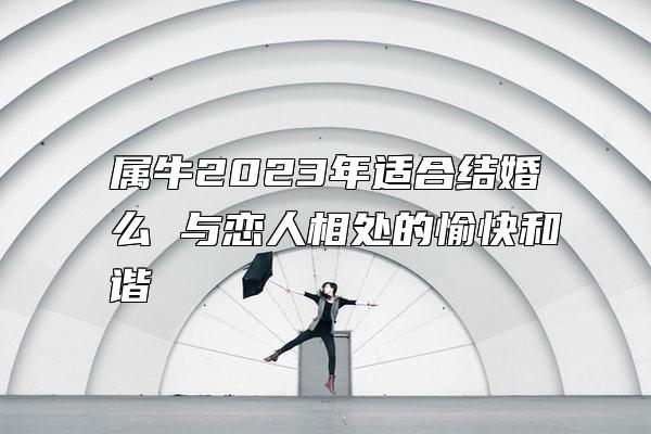 属牛2023年适合结婚么 与恋人相处的愉快和谐