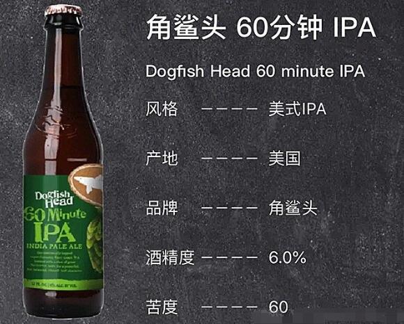 角头鲨60分钟印度淡色艾尔啤酒，极具特点的美国入门级IPA