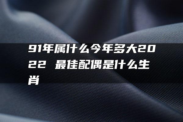 91年属什么今年多大2022 最佳配偶是什么生肖