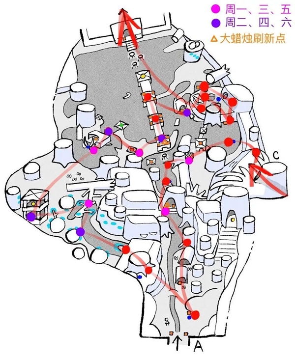 光遇雨林地图烛火路线是什么 雨林地图烛火路线一览