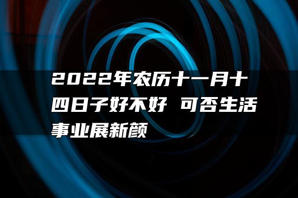 2022年农历十一月十四日子好不好 可否生活事业展新颜