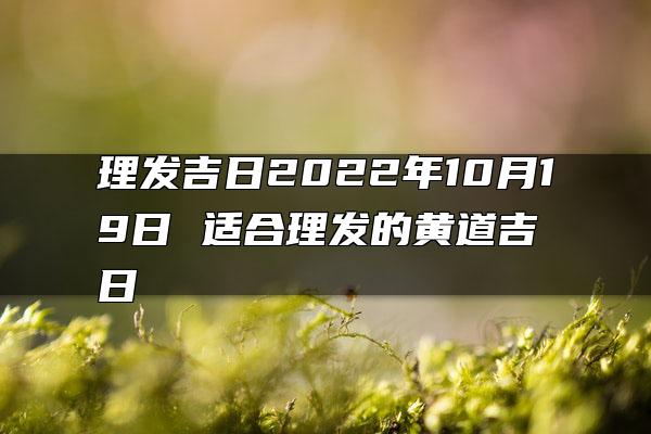 理发吉日2022年10月19日 适合理发的黄道吉日