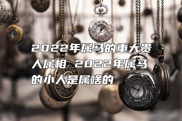 2022年属马的重大贵人属相 2022年属马的小人是属啥的