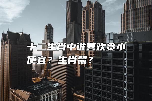 十二生肖中谁喜欢贪小便宜？生肖鼠？