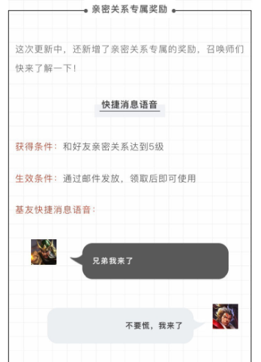 王者荣耀亲密关系升级调整介绍 王者荣耀亲密关系专属奖励、个性称号介绍