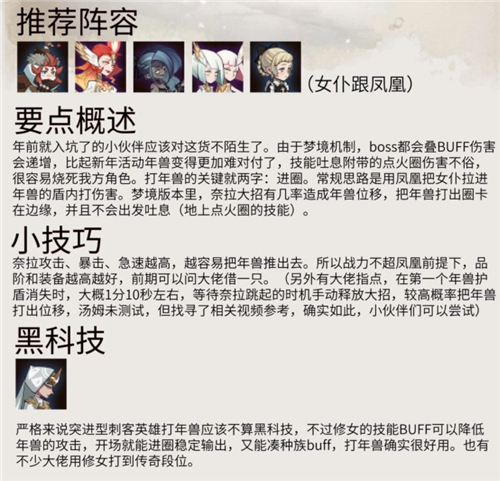 剑与远征梦境BOSS攻略大全 梦境BOSS打法汇总