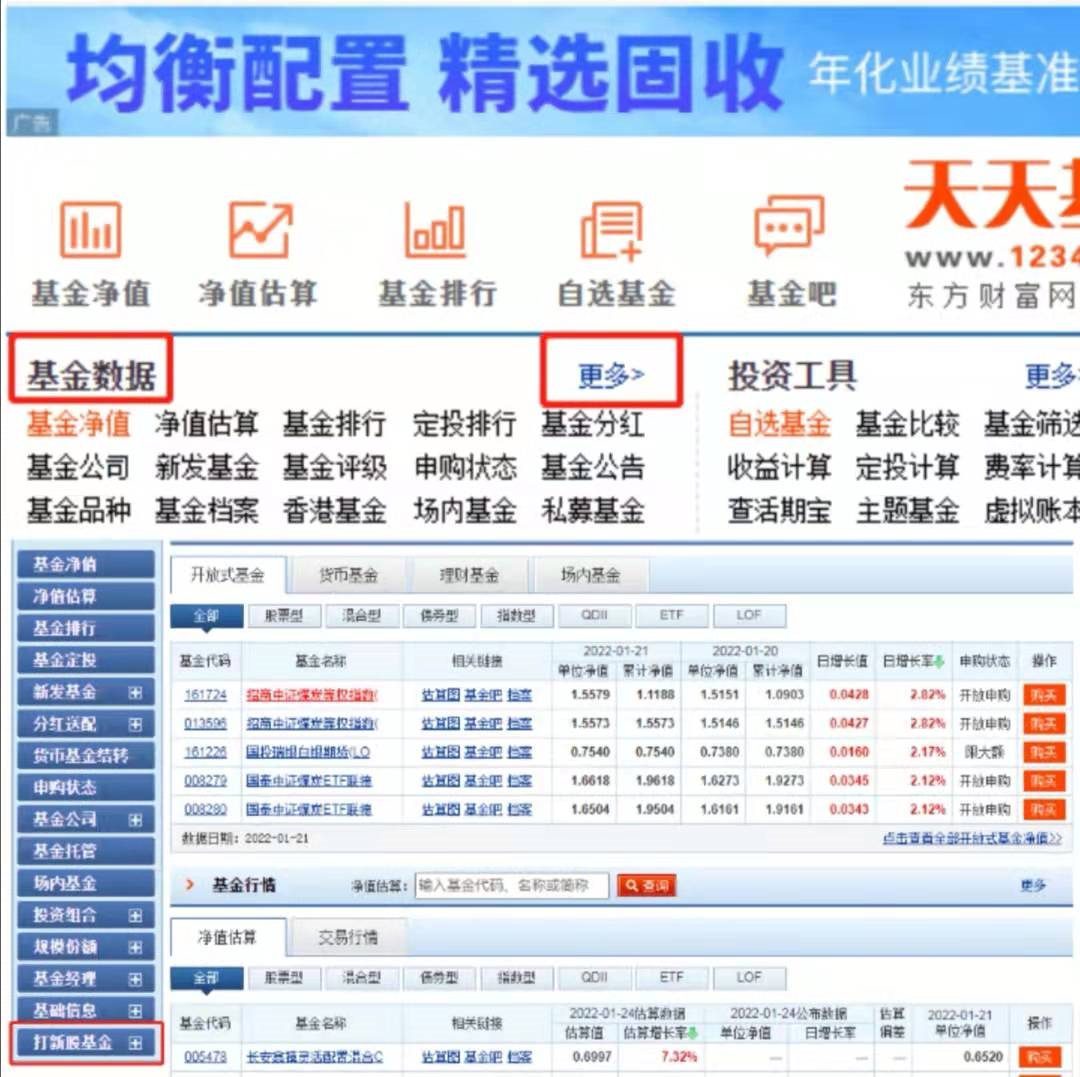 在天天基金网怎样找到打新基金？