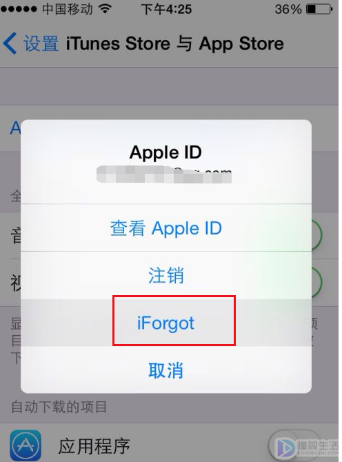 appstore密码忘了如何办