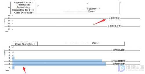 分节符下一页如何删除
