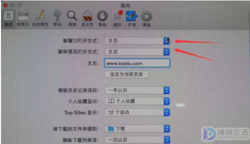 苹果电脑safari浏览器如何设置主页