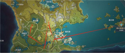 原神最全材料采集路线图 原神每日采矿路线图