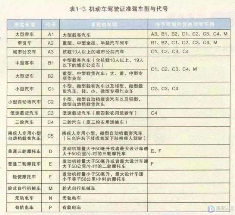 c1驾照能开什么车