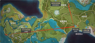 原神最全材料采集路线图 原神每日采矿路线图