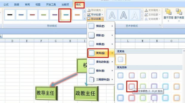 excel技巧——如何制作单位组织结构图