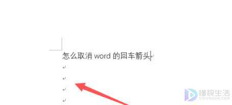 如何去除word里面的小回车箭头