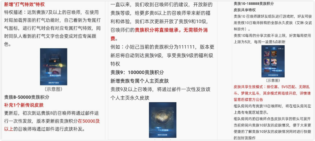 王者荣耀贵族v9v10充值价格和特权一览