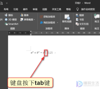 word公式后面加编号