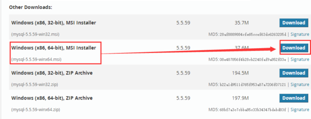 mysql官网如何下载64位安装版