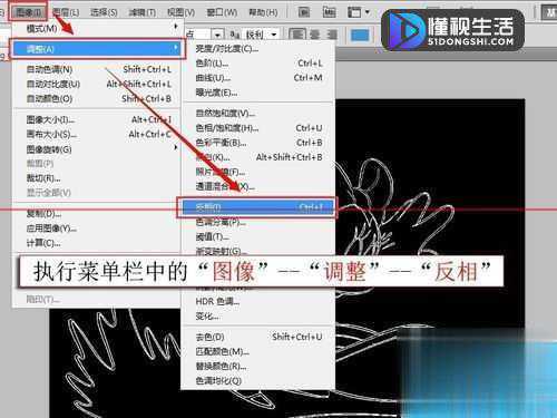 ps如何快速把卡通图片变成线条图