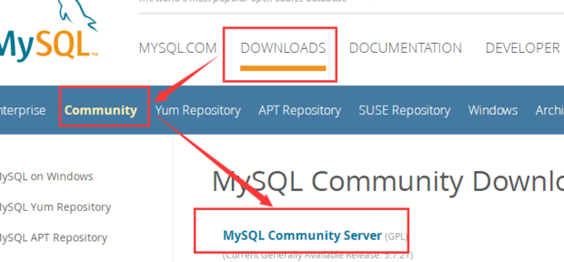 mysql官网如何下载64位安装版