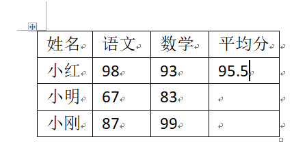 word文档中表格如何用公式求平均数