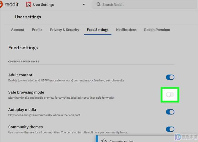 reddit如何启用不适合工作场所浏览的内容