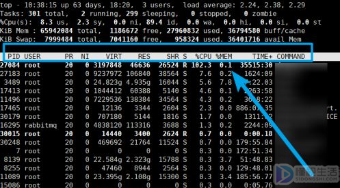 linux查询cpu使用情况