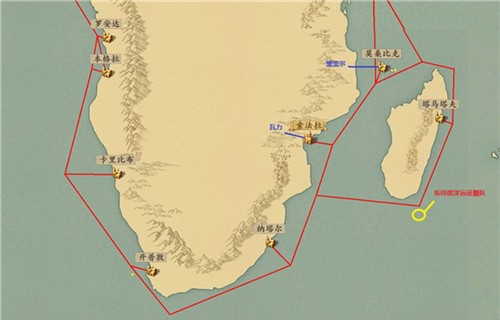 梦回大航海神秘舰队位置一览