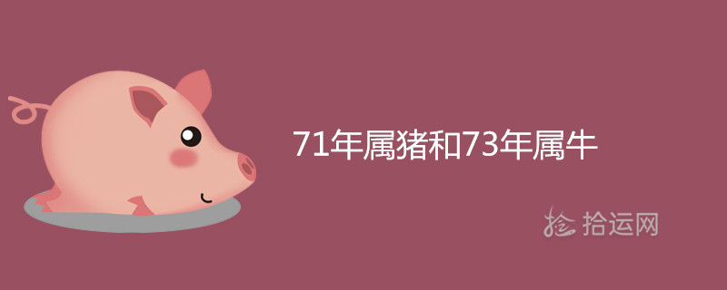 71年属猪和73年属牛婚姻匹配合不合 