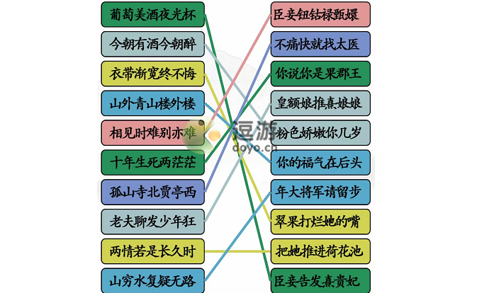 汉字找茬王甄嬛接古诗通关攻略