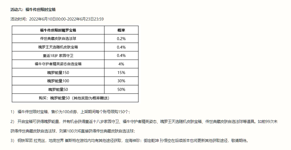 英雄联盟手游3.2b版本更新,福牛传世宝箱正式上线！