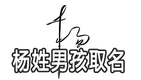 杨姓男孩怎么取带景字的豪爽大气名 