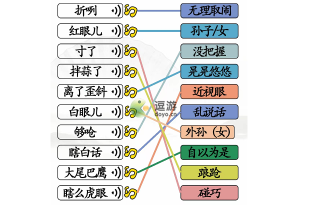 汉字找茬王连线天津话攻略分享