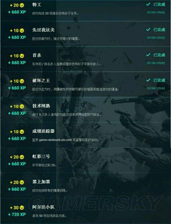 《彩虹六号围攻》UPLAY活动及奖励一览