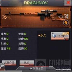 穿越火线：枪战王者-DRAGUNOV怎么样 体验服武器属性介绍