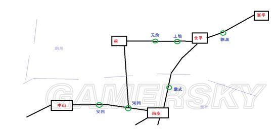 《三国志13》关隘地名标注全据点图