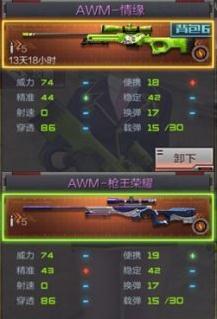 穿越火线：枪战王者-AWM情缘怎么样 AWM情缘武器属性对比