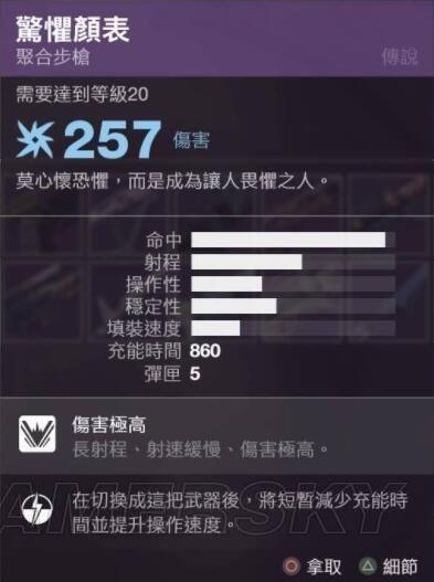 《命运2》小型武器技能及数据一览