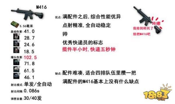 绝地求生：刺激战场-M416辉煌时期已过 战场新宠M16强势登场