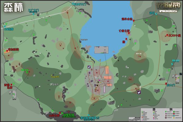 逃离塔科夫森林地图资料大全 森林地图资源点及彩蛋具体位置