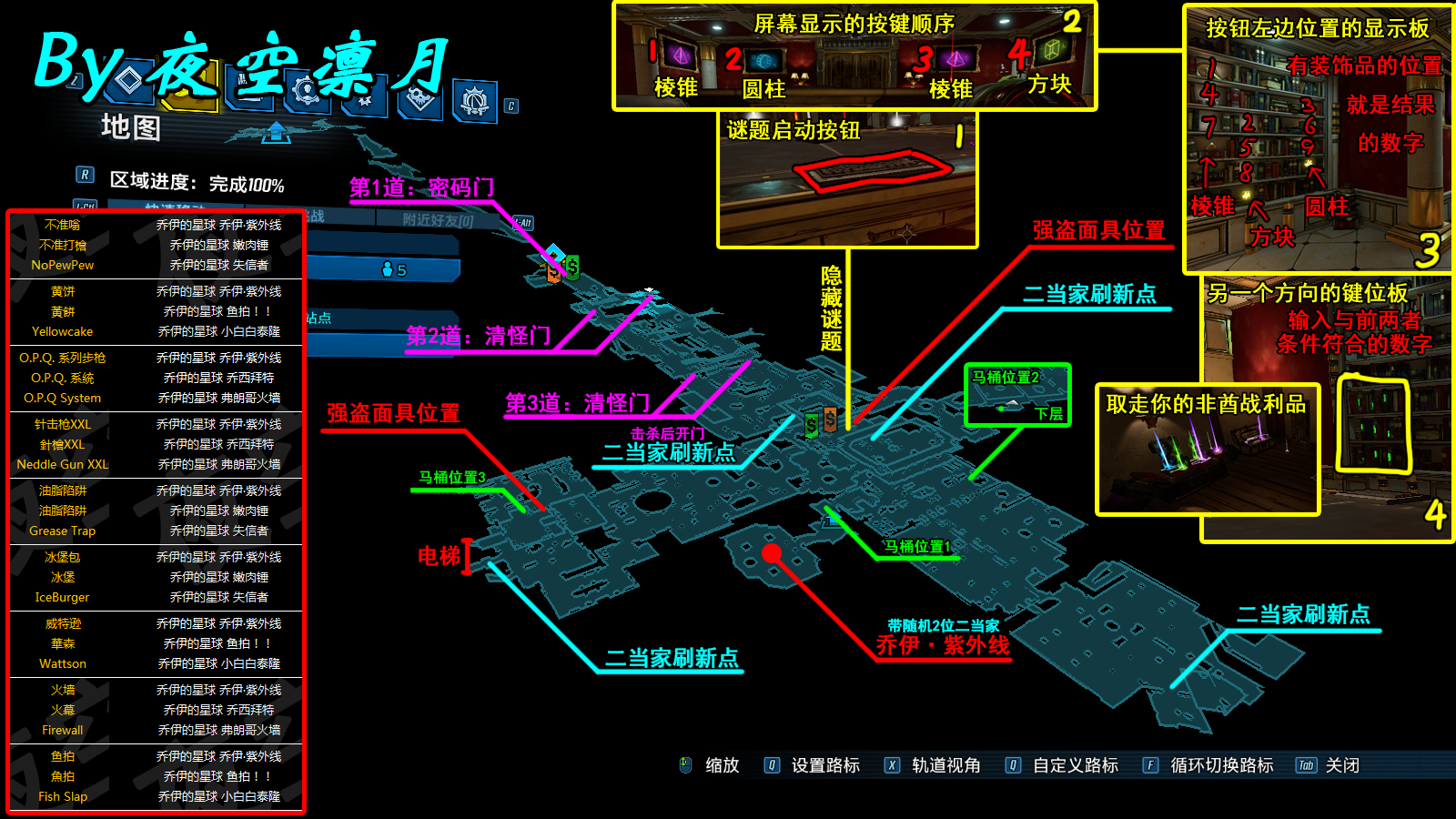 无主之地3恩怨风云地图导航一览 全任务地点标识